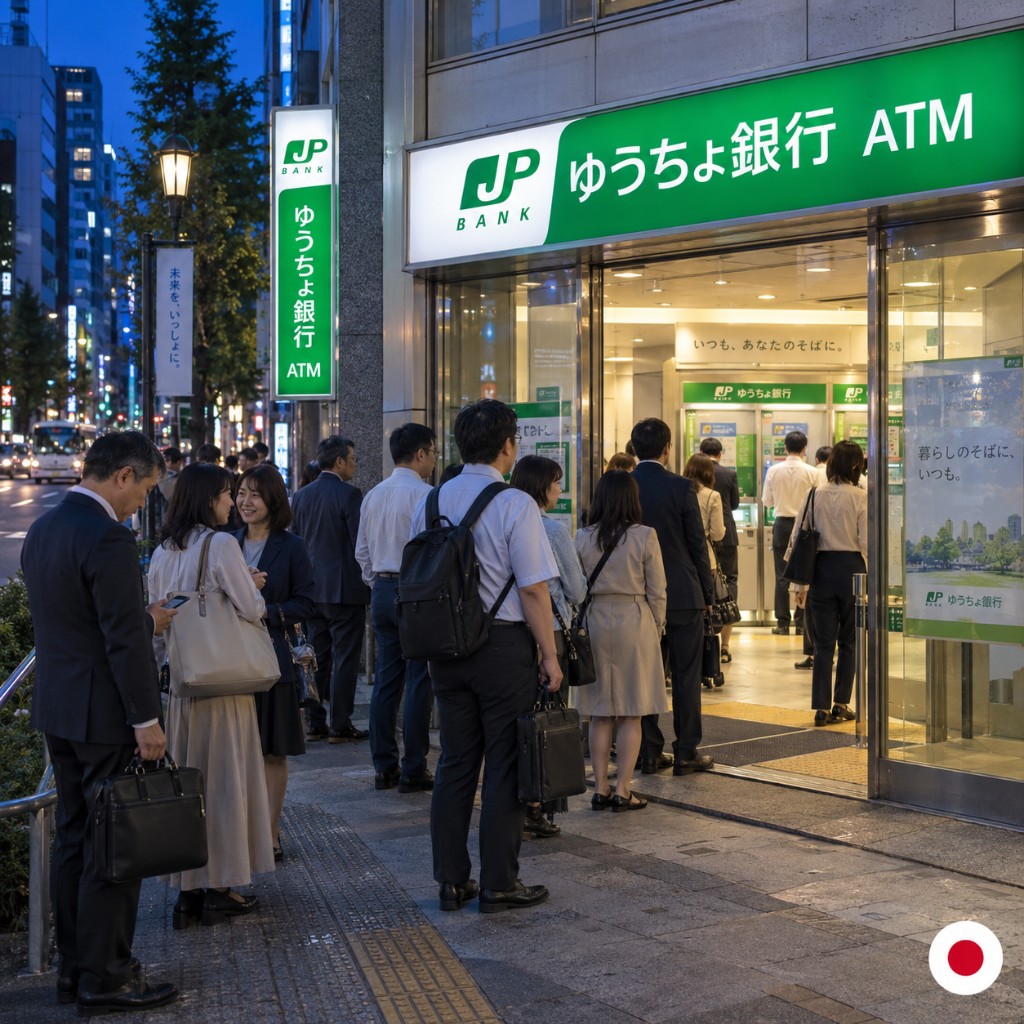 ATM前の待ち列